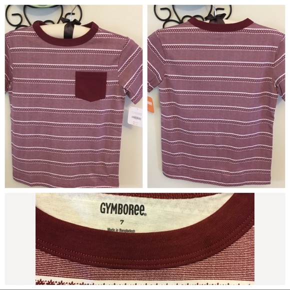 Gymboree Other - 🚨5/$20🚨Last 1 NWT Gymboree Boys Burgundy Shirt 7